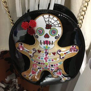 Betsey Johnson Kirsch Skull Crossbody Bag - Small Size New
